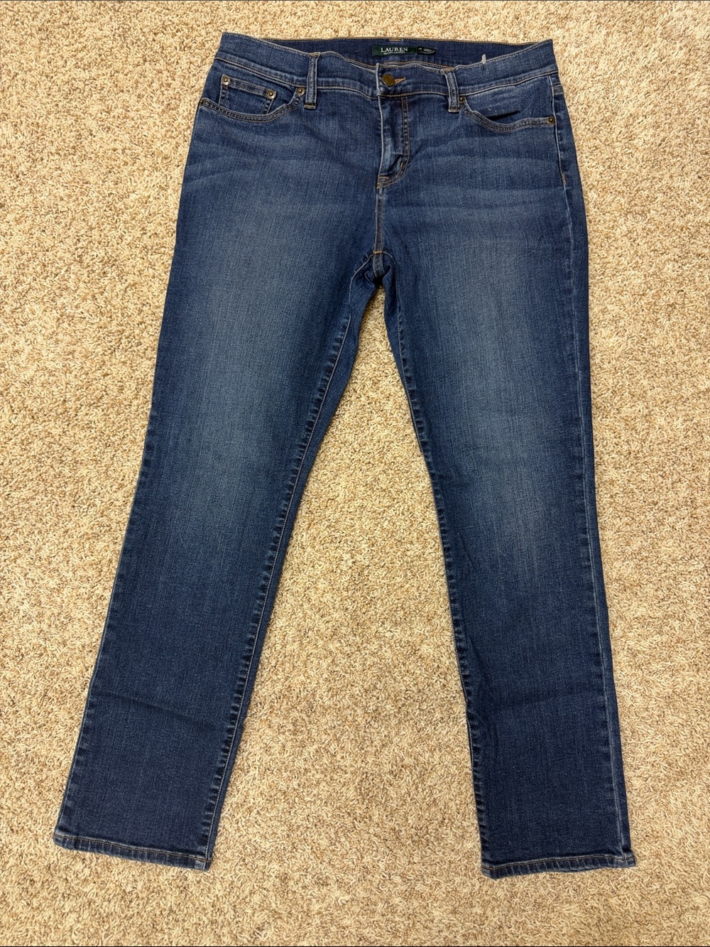 Ralph Lauren Dark Blue Straight-Leg Jeans